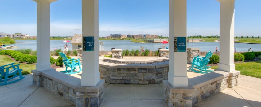 Patio view in Indianapolis apartment